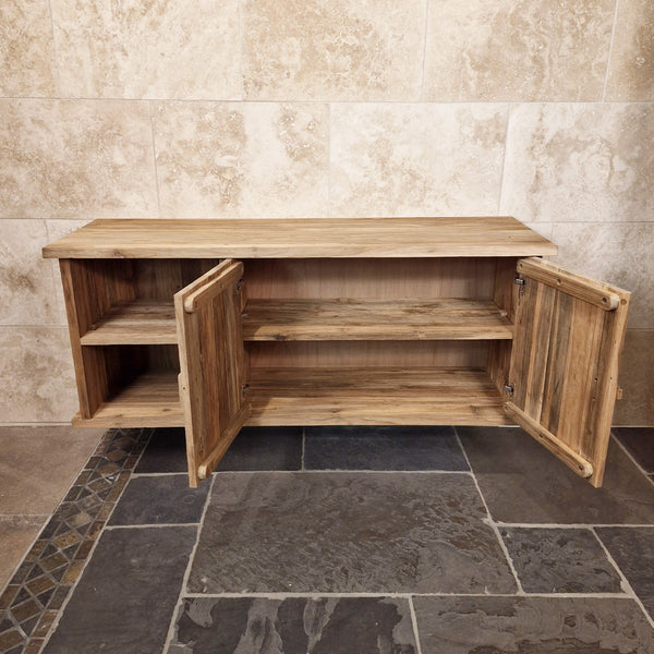 Teakhouten hangkast voor badkamer | Natuurlijk design