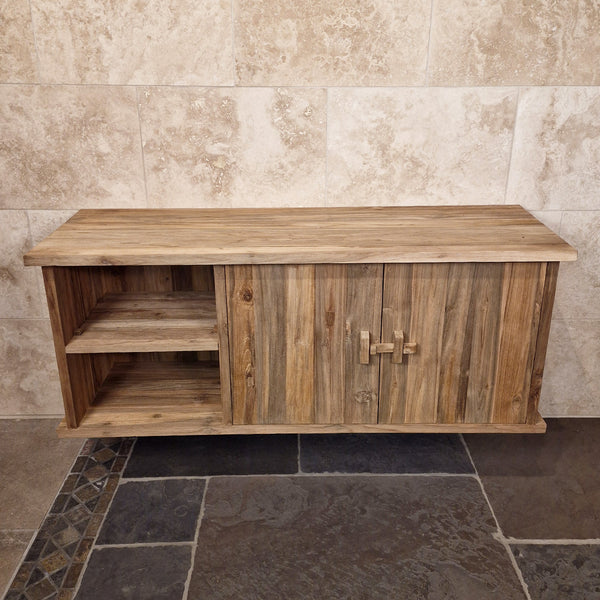 Teakhouten hangkast voor badkamer | Natuurlijk design