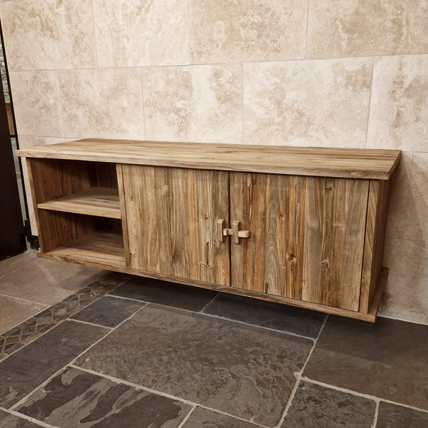 Teakhouten hangkast voor badkamer | Natuurlijk design