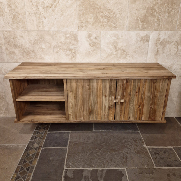 Teakhouten hangkast voor badkamer | Natuurlijk design