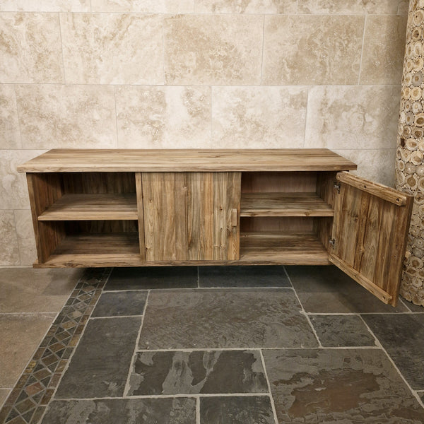 Teakhouten hangkast voor badkamer | Natuurlijk design