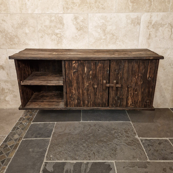 Teakhouten hangkast voor badkamer | Natuurlijk design