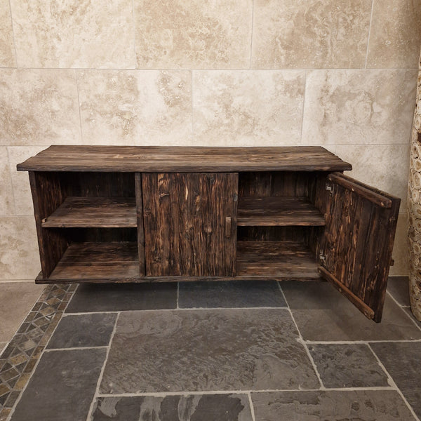 Teakhouten hangkast voor badkamer | Natuurlijk design