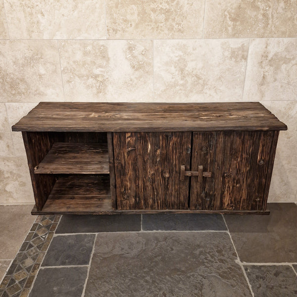 Teakhouten hangkast voor badkamer | Natuurlijk design