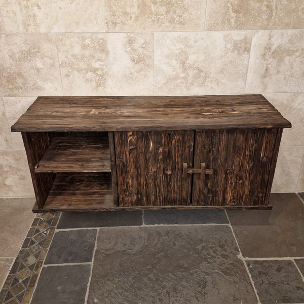 Teakhouten hangkast voor badkamer | Natuurlijk design