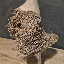 Deko-Ente aus Wurzelholz, perfekte Badgestaltung, detailreiche Laufente von der Marke TIERE, natürliche Holzoptik