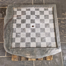 Duschtasse aus Flussstein von ACHERON, rechteckige Badgestaltung, 112x115x10cm, natürliche Steinoptik, robuste Oberfläche