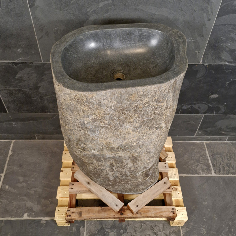 Staande wastafel Riviersteen | 54 x 40 x 89 cm | E1