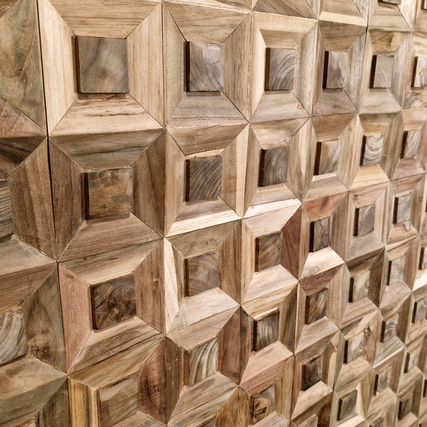 Houtverblender | 10 x 10 cm | Teakhout