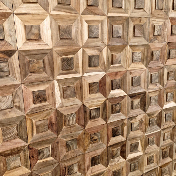 Houtverblender | 10 x 10 cm | Teakhout