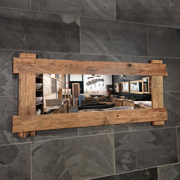 EROSI Spiegel | A12 - 16 | Recyceltes Teakholz | 180 x 80 cm - Badgestaltung