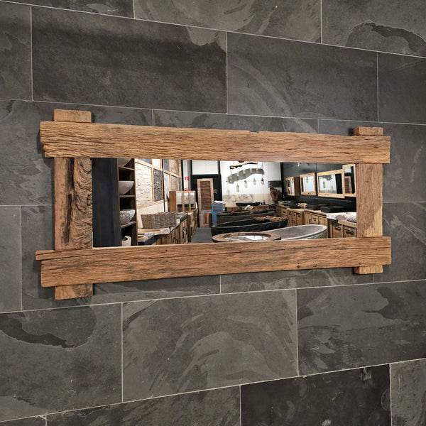 EROSI Spiegel | A12 - 16 | Gerecycled teakhout | 180 x 80 cm