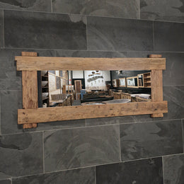 EROSI Spiegel | A12 - 16 | Recyceltes Teakholz | 180 x 80 cm - Badgestaltung