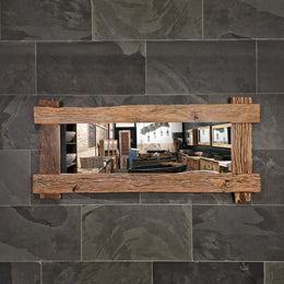 EROSI Spiegel | A12 - 16 | Recyceltes Teakholz | 180 x 80 cm - A16 - 180 x 80 x 5 cm - Badgestaltung