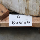 G-ZAKYNTHOS Standwaschbecken versteinertes Holz 67 x 45 x 91 cm
