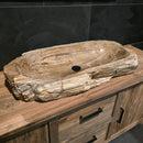 FOSSIL WOOD Waschbecken Nr. 26 - 95 x 47 x 15 cm