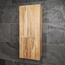 Teakholz Hängeschrank von Modell C für Badezimmer, zeitloses Badgestaltungsmöbel, 40x100x30 cm, modernes Badezimmerdesign