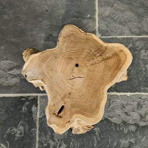 Wurzelholz Hocker aus Altholz, Badgestaltung, quadratisch, 34x34x47 cm, rustikaler Möbelstück, natürliche Holzoptik