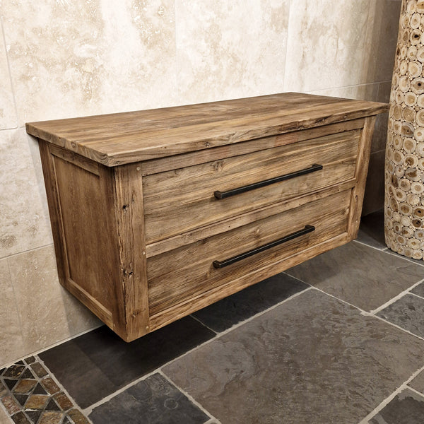 Badmeubel hangkast | Gemaakt van oud hout | Duurzame keuze