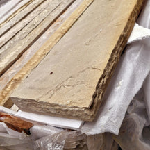 Beige Sandstein Kantsteine, 100 x 25 x 5 cm, Naturstein für Garten- und Wegegestaltung, von Sandstein Mint