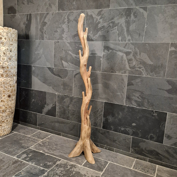 Kleiderständer | Recyceltem Teakholz