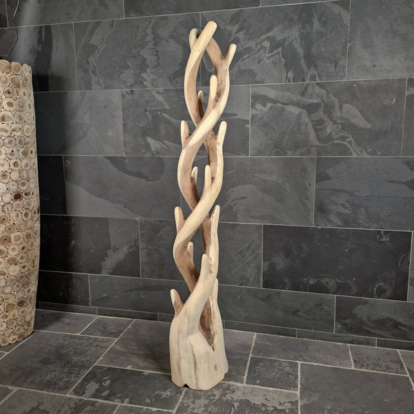 Kleiderständer | Recyceltem Teakholz