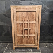 Nachhaltiger Wandschrank mit Doppeltüren, Badgestaltung, Kodia, 90x45x145 cm, zeitloses Design, aus langlebigem Material