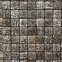 Coconut Wandverblender mit Kokosnuss-Patina, dekorative Wandverkleidung im natürlichen Holzdesign, handgefertigt, stilvoller Wandbelag