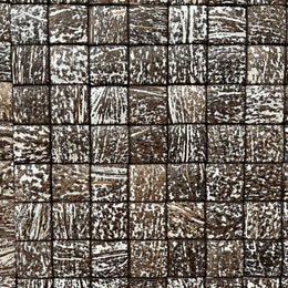 Wandverblender | Kokosnuss | Aqua oder Patina - Patina / 1 Stück 40 x 40 cm - Verblender