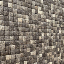 COCONUT Wandverblender aus Kokosnuss mit Aqua- oder Patina-Finish, dekoratives Wandpaneel für natürliche Raumgestaltung