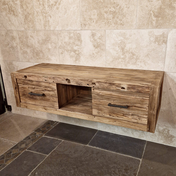 Hangkast van teakhout | Rustiek en handgemaakt | Model 2