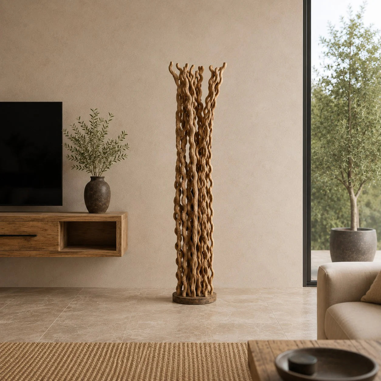LIAAN | Staande lamp | Indonesisch gerecycled hout
