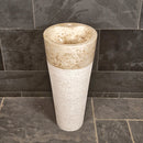 Standwaschbecken | Beige Marmor | 90 x 40 cm