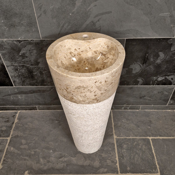 Staande wastafel | Marmer | 90 x 40 cm