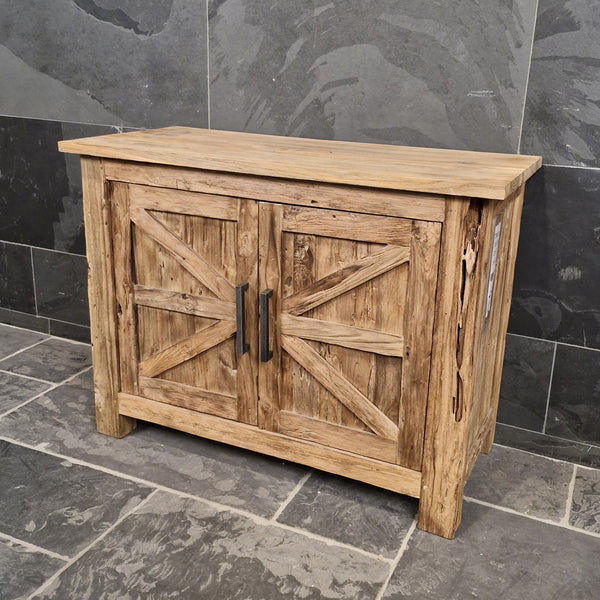 Onderkast voor badkamer | In verschillende maten | Teak of oud hout