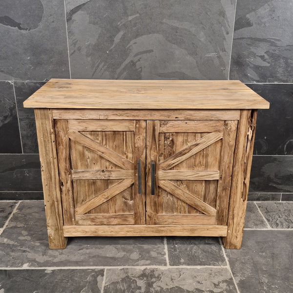 Onderkast voor badkamer | In verschillende maten | Teak of oud hout