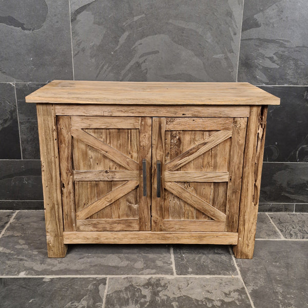 Onderkast voor badkamer | In verschillende maten | Teak of oud hout