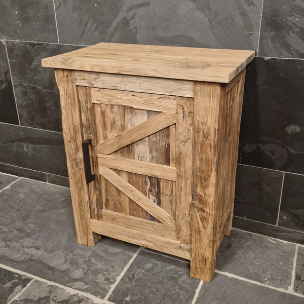 Onderkast voor badkamer | In verschillende maten | Teak of oud hout