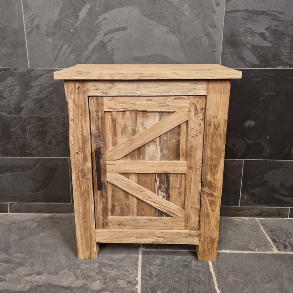 Onderkast voor badkamer | In verschillende maten | Teak of oud hout