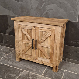 Unterschrank für Badezimmer | In verschiedenen Größen | Teak oder Altholz - Badgestaltung