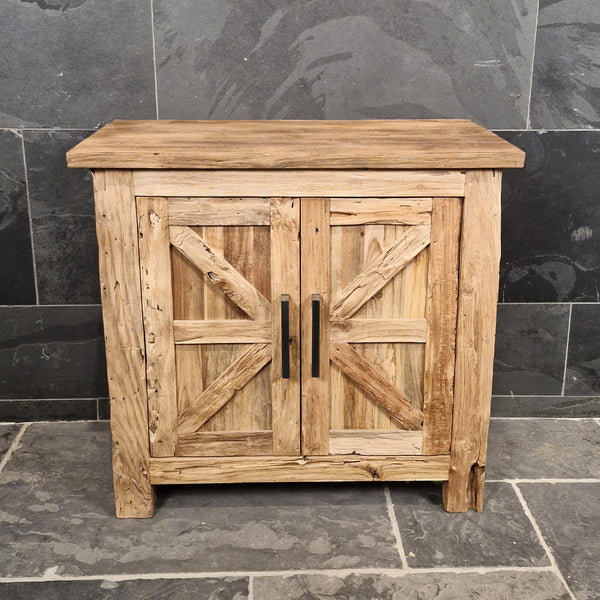 Onderkast voor badkamer | In verschillende maten | Teak of oud hout