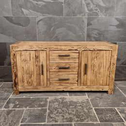 Unterschrank aus Teakholz | Rustikales Badezimmermöbel - Badgestaltung