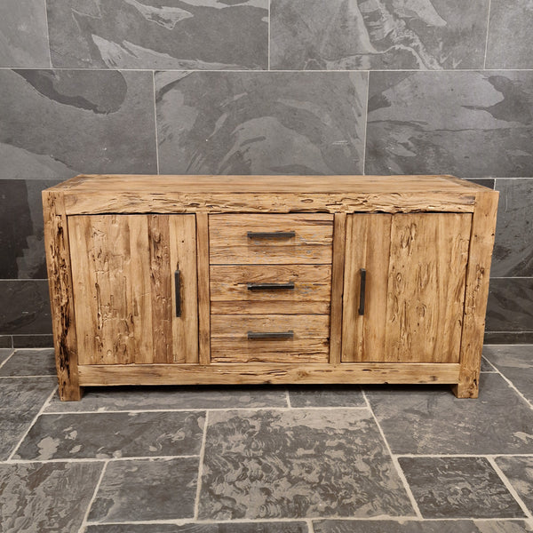 Unterschrank aus Teakholz | Rustikales Badezimmermöbel
