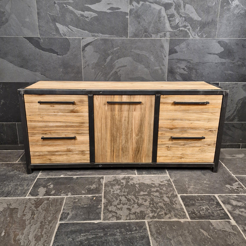 Unterschrank aus recyceltem Teakholz | In verschiedenen Größen erhältlich | Model 1 - Afrika Naturstein & Teak Shop