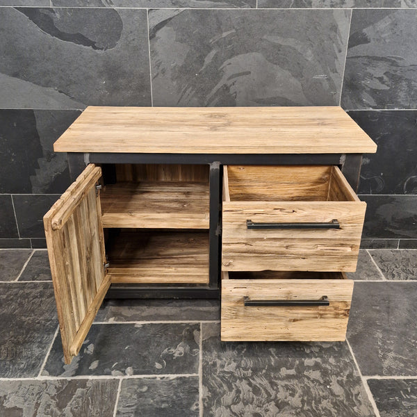 Badunterschrank aus Altholz | Nachhaltige Variante in verschiedenen Größen | Model 2