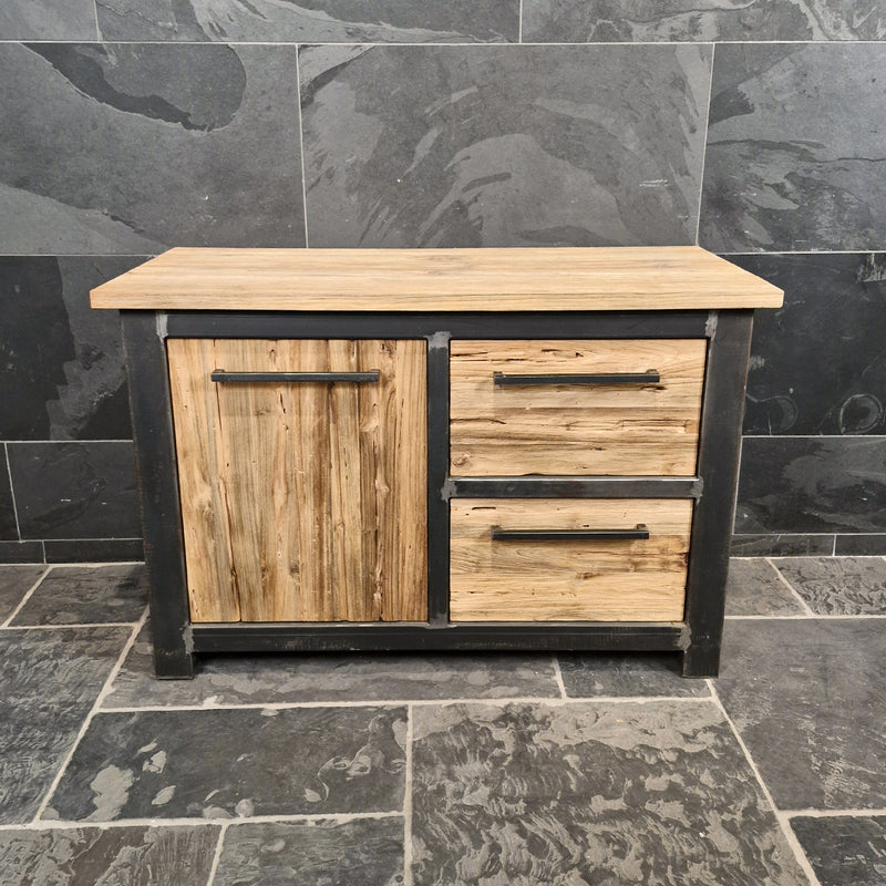 Badunterschrank aus Altholz | Nachhaltige Variante in verschiedenen Größen | Model 2 - Badgestaltung