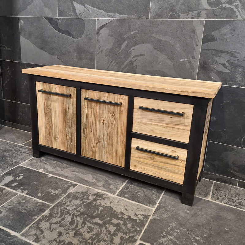 Badezimmer-Unterschrank aus Teak | Zeitloses Design in mehreren Größen | Model 12 - Badgestaltung