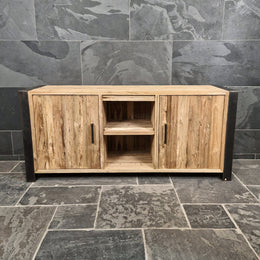 Unterschrank für Bad | Recyceltes Teakholz | 180 x 55 x 80 cm | Model 3 - Badgestaltung