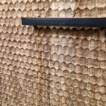 Badezimmer-Unterschrank im Retro-Stil aus recyceltem Teakholz, Metall Look, Modell 6, mit Stauraum und stilvollem Design