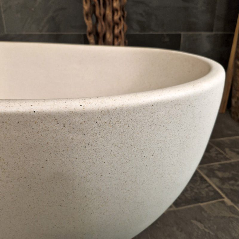 Badewanne freistehend | Terrazzo | 160 x 80 x 60 cm